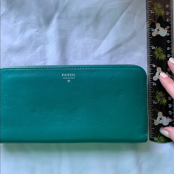 Fossil | Bags | Fossil Teal Leather 